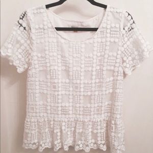 Anthropologie Peplum Blouse
